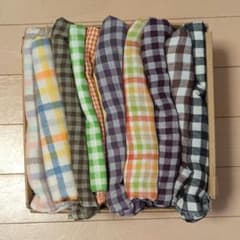 ダブルガーゼまとめ売りにぎやかチェック♪のサムネイル