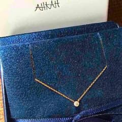AHKAH K18YG一粒ダイヤネックレス 美品のサムネイル