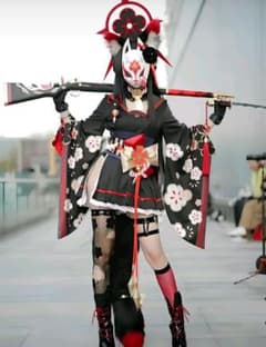 ブルーアーカイブ 狐坂ワカモ コスプレ ウィッグ付き フルセット