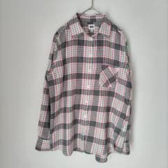 ユニクロ ネルシャツ XL ピンクチェック柄のサムネイル
