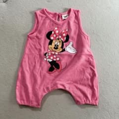 Disney 한국 아이 옷 미니 롬퍼스 베이비 M 6~12개월 핑크 미품