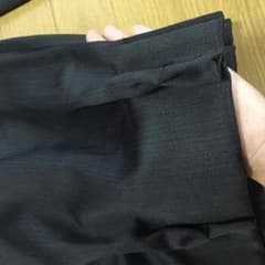 カーテン 無地 黒 2枚セットのサムネイル