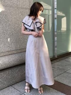 むむ様専用＊snidel＊フリルカラーノースリーブワンピースのサムネイル