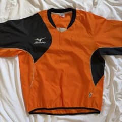 Mizuno オレンジ ブラック Vネック 長袖150のサムネイル
