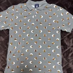 A BATHING APE マイロ 総柄 ポロシャツ L グレー BAPE - メルカリ