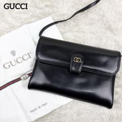 美品】オールドグッチ オールレザー インターロッキング ショルダー