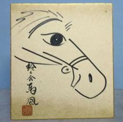 ☆貴重！ 直筆サイン色紙 【十代目・鈴々舎馬風（れいれいしゃば