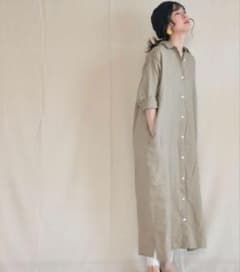 アーバンリサーチドアーズリネンロングシャツワンピースのサムネイル