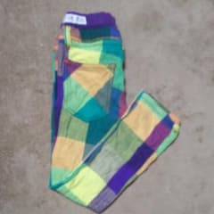 ブリーズ JUNKSTORE マルチカラースキニーパンツのサムネイル