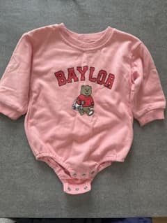 BAYLOR ベアプリント ロンパース ピンク 80のサムネイル