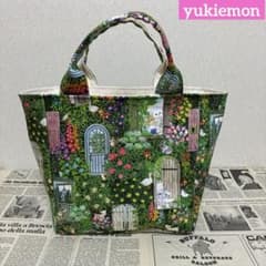 ハンドメイド トートバッグ yukiemon シークレットガーデン ラスト1
