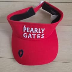 PEARLY GATES バイザー 赤のサムネイル