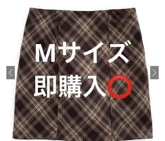 フリージアインパン裏地付きチェック柄タイトミニスカート[dk1309] ブラウンのサムネイル