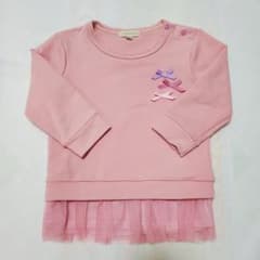 パンパンチュチュ スエットチュールフレアトップ ソフトローズ 90cmのサムネイル