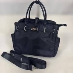 極美品La Closet 3way ビジネストートバッグ 撥水ナイロン 黒 人気