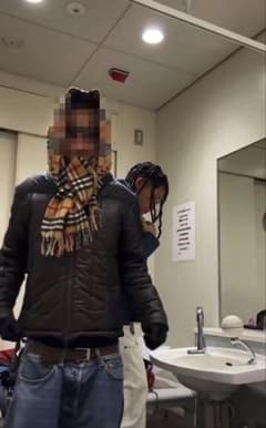 ファー付きダウンジャケット ブラウン y2k グランジ お兄系 平成 swagのサムネイル