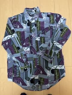 【レトロ柄】SAFARI ROOKIE 総柄シャツ L 幾何学のサムネイル