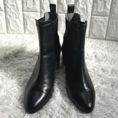 DIANA ダイアナ レザー サイドゴアブーツ ブラック 黒 23.5cm - メルカリ