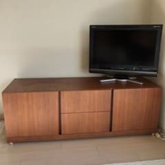 Francfranc ローボード　ウォルナット　ミッドセンチュリー Francfranc ローボード ウォルナット ミッドセンチュリー - メルカリ