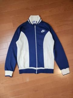 ビンテージ Nike ジャージセットアップ L ネイビー/ホワイト - メルカリ