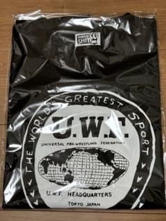 UWF x KAMINOGE x 五木田智央 ロゴTシャツ holy shit - メルカリ