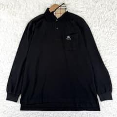 バーバリーズ 長袖 ポロシャツ ノバチェック ホースロゴ Lサイズ