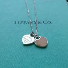 TIFFANY Co ネックレス　ダブルハートのサムネイル