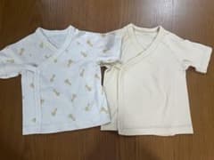 UNIQLO ベビー短肌着 2枚セット 50-60cmのサムネイル