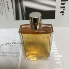 ガ*ー様 CHANEL ALLURE 香水 オレンジ色 四角形ボトル - メルカリ