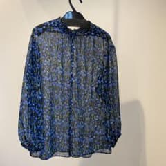 フラワーシフォンブラウス 長袖のサムネイル