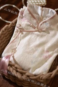 花柄中華ドレス風ワンピース　タッセル付きのサムネイル
