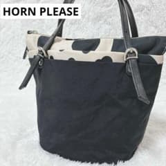 日本製 HORN PLEASE ドット柄 トートバッグキャンバスのサムネイル