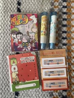 なるみや消しゴム、鬼太郎メモ、すみっコぐらし手帳のサムネイル