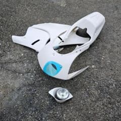 FRP製 TZR50R用 4EU 耐久フルカウル シート ライト付 ブルー - メルカリ