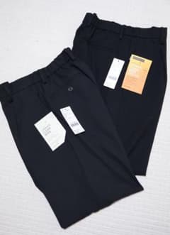 夏/冬2点セット！ グローバルワーク アーバンクリーンワイドパンツ ブラック S