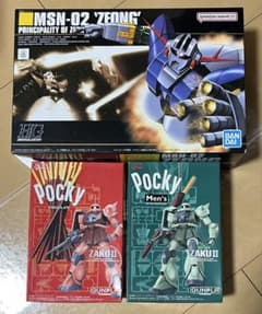ガンプラ　HG ジオング　ポッキー　量産型ザク　シャアザク ガンプラ HG ジオング ポッキー 量産型ザク シャアザク - メルカリ