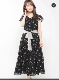 小花柄シフォンワンピースのサムネイル