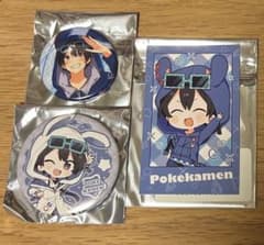 ポケカメン ちょこらび 缶バッジ チェキカードのサムネイル