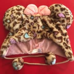 ディズニーファンキャップ　⭐︎ヒョウ柄ミニーちゃんのサムネイル