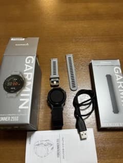 GARMIN FORERUNNER 255S 本体 交換用ナイロンバンド付き - メルカリ