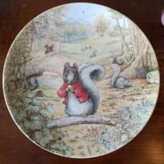 ウェッジウッド 黒壺 カルアシ・チミーのおはなし 21cmプレート 飾り皿