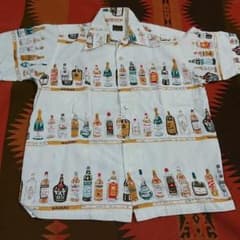 アロハシャツリキュール柄コットン(コットン表記なし) 60sのサムネイル
