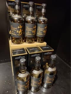 ウィスキー山崎18年 空瓶×箱の６本セット 山崎18年専用段ボール付き 未洗浄のサムネイル