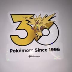 韓国限定 ポケモン 30周年記念 ステッカー 公式品 シール サンダー