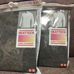 HEATTECH ダークグレー XXL 2枚セットのサムネイル