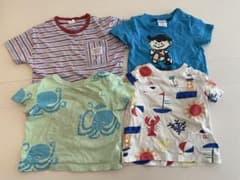 ベビー 半袖Tシャツ 4枚セット 90cmのサムネイル