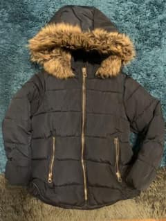 mrn様専用 zara kids 116cm ダウン風中綿コート ネイビーのサムネイル