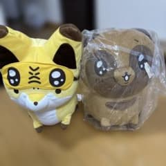 너구리와 여우 봉제인형