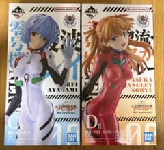 一番くじ エヴァンゲリオン C賞 綾波レイ ＆D賞惣流・アスカ 