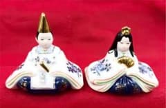 薬師窯 お雛様 雛人形 ひな祭り ひな 陶器 艶染錦のサムネイル